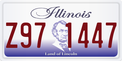 IL license plate Z971447