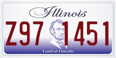IL license plate Z971451