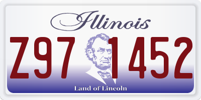 IL license plate Z971452