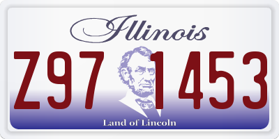 IL license plate Z971453