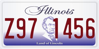 IL license plate Z971456
