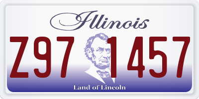 IL license plate Z971457