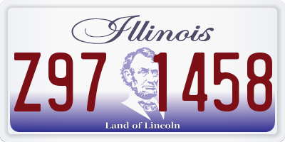 IL license plate Z971458