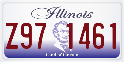 IL license plate Z971461