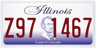 IL license plate Z971467