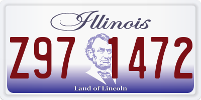 IL license plate Z971472