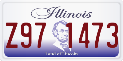 IL license plate Z971473