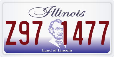 IL license plate Z971477