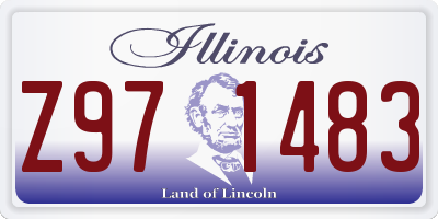 IL license plate Z971483