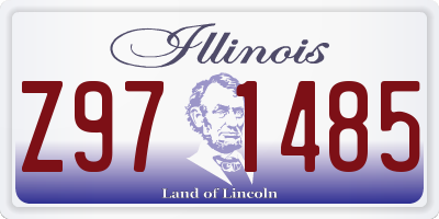 IL license plate Z971485