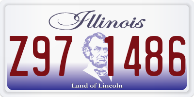 IL license plate Z971486