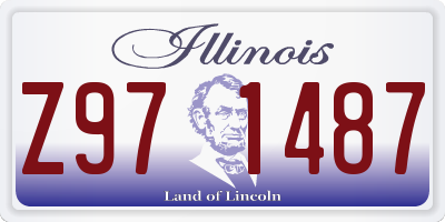 IL license plate Z971487
