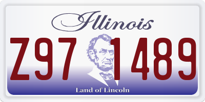 IL license plate Z971489