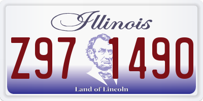 IL license plate Z971490