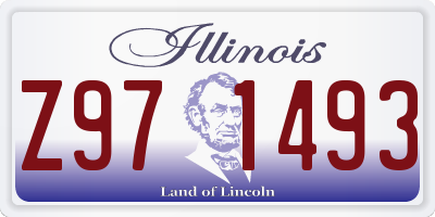 IL license plate Z971493