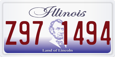IL license plate Z971494
