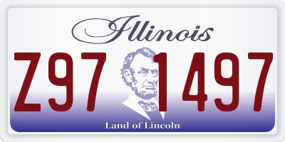 IL license plate Z971497
