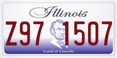 IL license plate Z971507