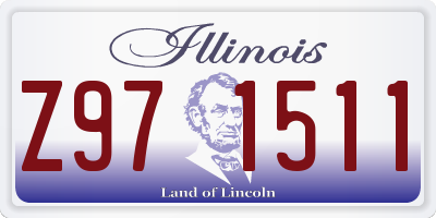 IL license plate Z971511