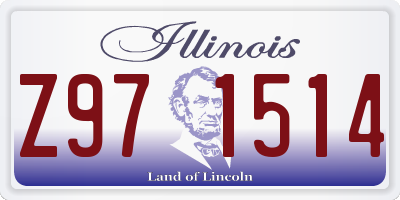 IL license plate Z971514