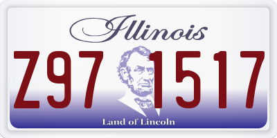IL license plate Z971517