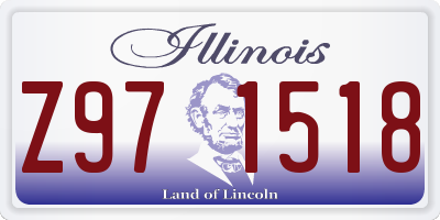 IL license plate Z971518