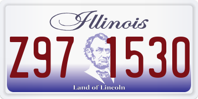 IL license plate Z971530