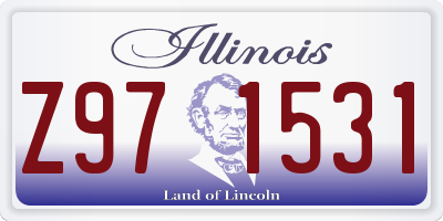 IL license plate Z971531
