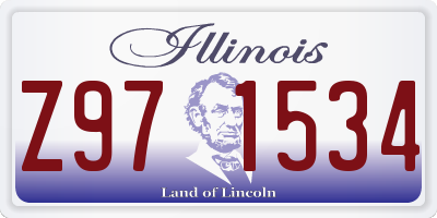 IL license plate Z971534