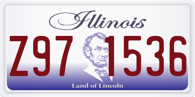 IL license plate Z971536
