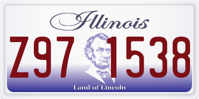 IL license plate Z971538
