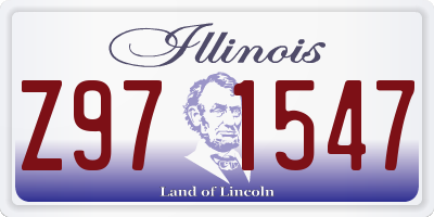 IL license plate Z971547