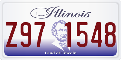 IL license plate Z971548