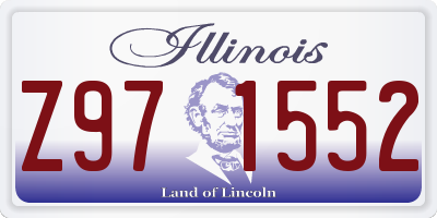 IL license plate Z971552
