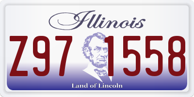 IL license plate Z971558