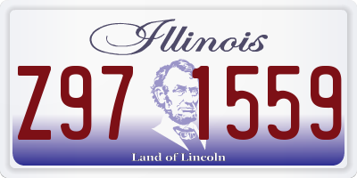 IL license plate Z971559