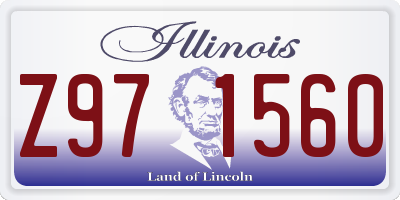 IL license plate Z971560