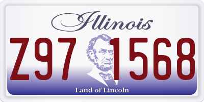 IL license plate Z971568