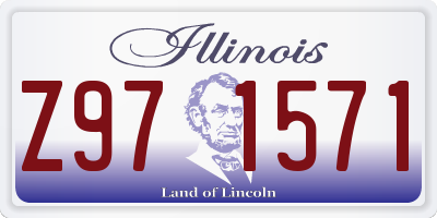 IL license plate Z971571