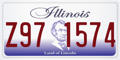 IL license plate Z971574