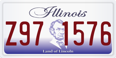 IL license plate Z971576