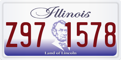IL license plate Z971578