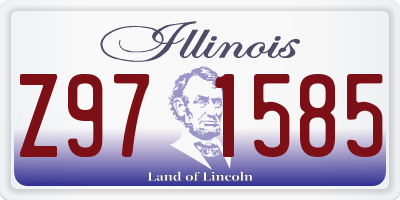 IL license plate Z971585