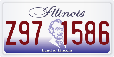 IL license plate Z971586