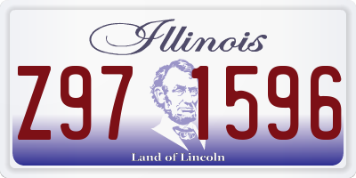 IL license plate Z971596