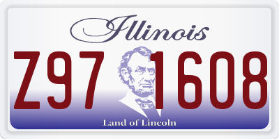 IL license plate Z971608