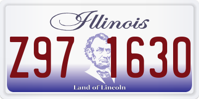 IL license plate Z971630