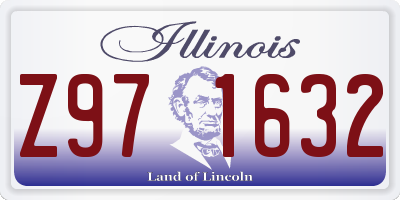 IL license plate Z971632