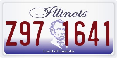 IL license plate Z971641