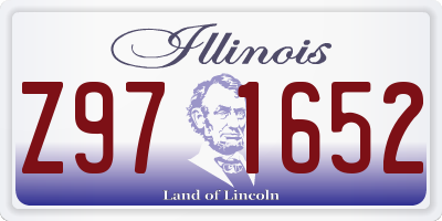 IL license plate Z971652